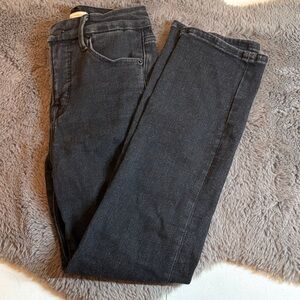 Good American Black Straight Leg Jeans